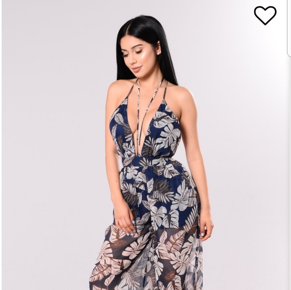Chiffon Wide Legged Jumpsuit